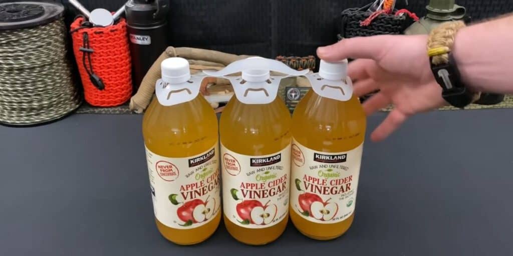 Foods You Need to Stockpile for an Emergency apple cider vinegar