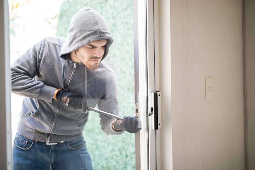 22deny22 access to potential burglars by securing entry points